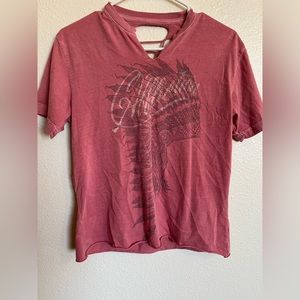 Feathered Indian Open Back Shirt